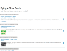 Tablet Screenshot of dyingaslowdeath.blogspot.com