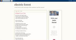 Desktop Screenshot of electric-forest.blogspot.com