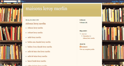 Desktop Screenshot of maisons-leroy-merlinn.blogspot.com