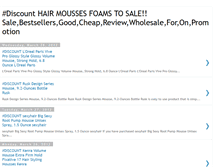 Tablet Screenshot of hairmoussesfoamstosale.blogspot.com