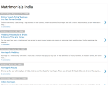 Tablet Screenshot of matrimonials-india.blogspot.com