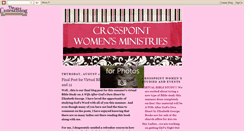 Desktop Screenshot of crosspointwomensministries.blogspot.com