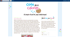 Desktop Screenshot of cuteasacanvas.blogspot.com