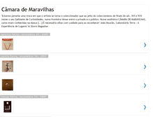 Tablet Screenshot of camarademaravilhas.blogspot.com