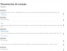 Tablet Screenshot of pensamentosdocoracao.blogspot.com