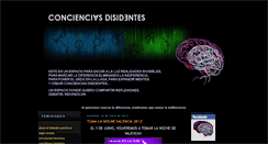 Desktop Screenshot of concienciasdisidentes.blogspot.com
