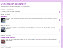 Tablet Screenshot of kleinezaubereien.blogspot.com