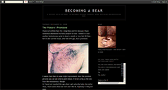 Desktop Screenshot of becomingabear.blogspot.com