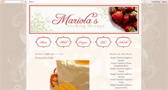 Desktop Screenshot of mariolacookingtherapy.blogspot.com