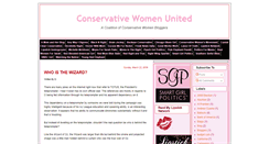 Desktop Screenshot of conservativewomenunited.blogspot.com