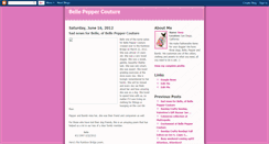 Desktop Screenshot of bellepeppercouture.blogspot.com