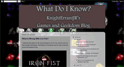 Desktop Screenshot of knighterrantjr.blogspot.com