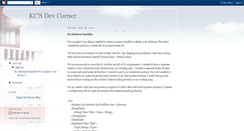 Desktop Screenshot of kcdevcorner.blogspot.com