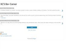 Tablet Screenshot of kcdevcorner.blogspot.com
