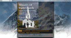 Desktop Screenshot of ministryofaith.blogspot.com