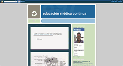 Desktop Screenshot of educacionmedicacontinua.blogspot.com