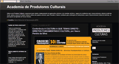 Desktop Screenshot of academiadeprodutoresculturais.blogspot.com