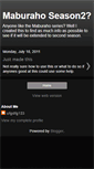 Mobile Screenshot of maburaho-season2.blogspot.com