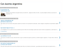 Tablet Screenshot of conacentoargentino.blogspot.com