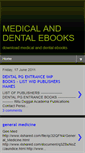 Mobile Screenshot of medicalanddentalebooks.blogspot.com