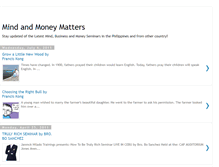 Tablet Screenshot of mindmoney-matters.blogspot.com