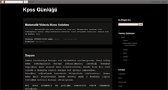 Desktop Screenshot of kpssgunlugu.blogspot.com