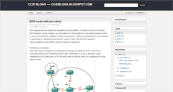 Desktop Screenshot of ccieblogs.blogspot.com