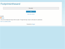 Tablet Screenshot of footprintsinthesand7.blogspot.com