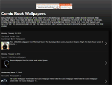 Tablet Screenshot of comic-wallpaper.blogspot.com