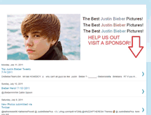 Tablet Screenshot of bestjustinbieberpictures.blogspot.com