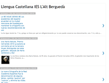 Tablet Screenshot of llenguacastellanaiesbaga.blogspot.com