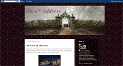 Desktop Screenshot of alicesaddress.blogspot.com