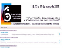 Tablet Screenshot of jornadasformaciondelprofesoradomdq.blogspot.com