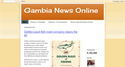 Desktop Screenshot of gambianewsonline.blogspot.com