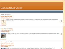 Tablet Screenshot of gambianewsonline.blogspot.com