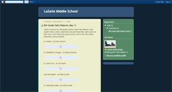 Desktop Screenshot of lasallemiddleschool.blogspot.com