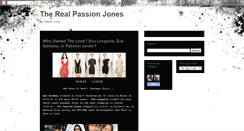 Desktop Screenshot of passionjones.blogspot.com