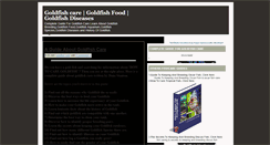 Desktop Screenshot of bestgoldfishcare.blogspot.com