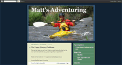 Desktop Screenshot of mattsadventuring.blogspot.com