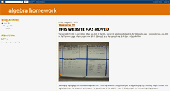 Desktop Screenshot of algebraonehomework.blogspot.com