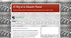 Desktop Screenshot of elblogdelaeducacionmusical.blogspot.com