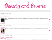 Tablet Screenshot of beautyandreverie.blogspot.com