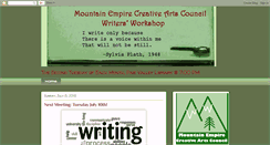 Desktop Screenshot of mecac-writers.blogspot.com