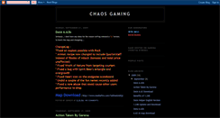 Desktop Screenshot of chaos-gaming.blogspot.com