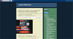 Desktop Screenshot of launchpokernews.blogspot.com