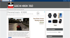 Desktop Screenshot of giochi-xbox360.blogspot.com