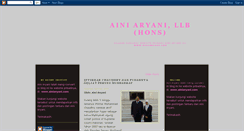 Desktop Screenshot of ainiaryani.blogspot.com