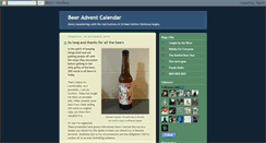 Desktop Screenshot of beeradventcalendar.blogspot.com