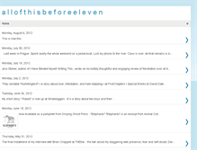 Tablet Screenshot of allofthisbeforeeleven.blogspot.com