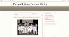 Desktop Screenshot of fatimasorianoconcertphotos.blogspot.com